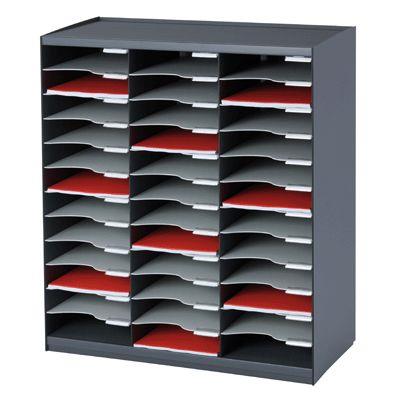 Trieur monobloc 36 cases anthracite / gris