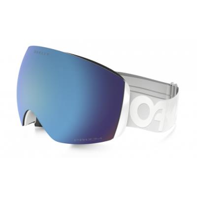 Masque Ski Oakley Flight Deck Factory White Prizm Sapphire - Bleu