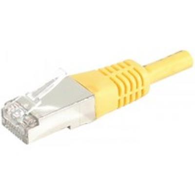 Cordon RJ45 patch SSTP CAT 6 Jaune - 0,15 m
