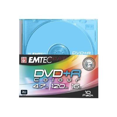 EMTEC - DVD+R x 10 - 4.7 Go - support de stockage