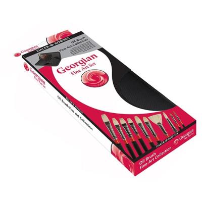 Pinceaux en pochette Georgian Fine Art avec 10 brosses