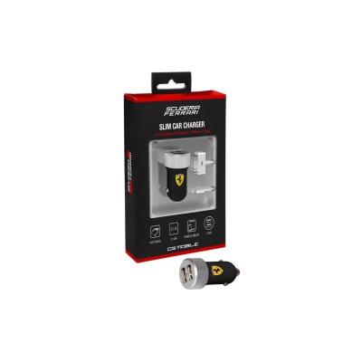 Chargeur allume-cigare licence ferrari ferucc2uapbl pour Apple iPhone / iPad / ipod noir