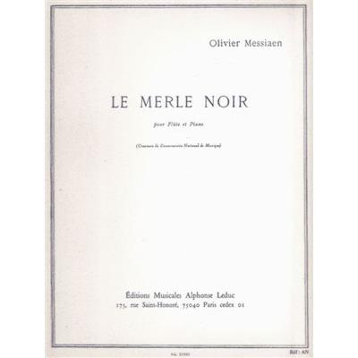 Partitions classique LEDUC MESSIAEN OLIVIER - LE MERLE NOIR Flûte traversière