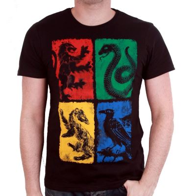 Tshirt EXCLU Harry Potter - Four Blason - Noir - XXL