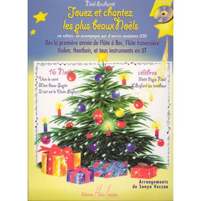 Partitions classique LEMOINE VECZAN SONYA - NOËL ENCHANTÉ VOL.1 + CD - FLUTE, PIANO Flûte traversière