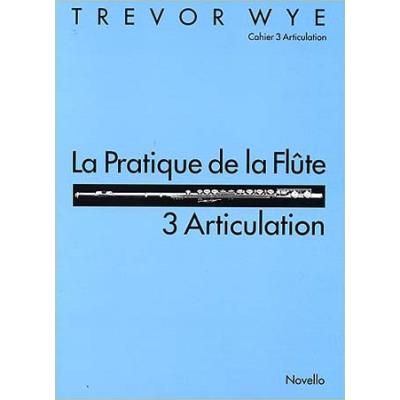 Méthodes et pédagogie NOVELLO WYE TREVOR - PRATIQUE DE LA FLUTE VOL.3 : ARTICULATION Flute