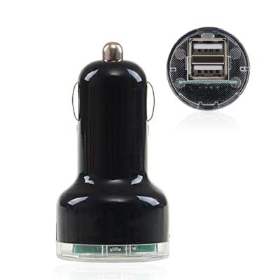 Prise allume cigare noire double USB
