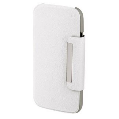 Hama Mobile Phone Case 360° Rotation - Beschermhoes voor mobiele telefoon - polyurethaan - wit - voor Samsung Galaxy S4