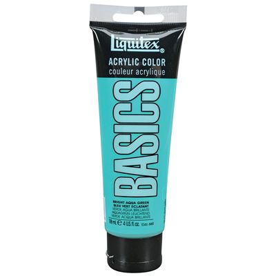 Liquitex Basics Tube de Peinture acrylique 118 ml Vert d'eau éclatant