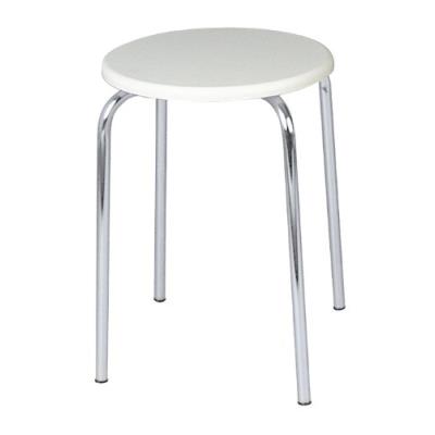 Wenko 15580100 tabouret pour salle de bains blanc