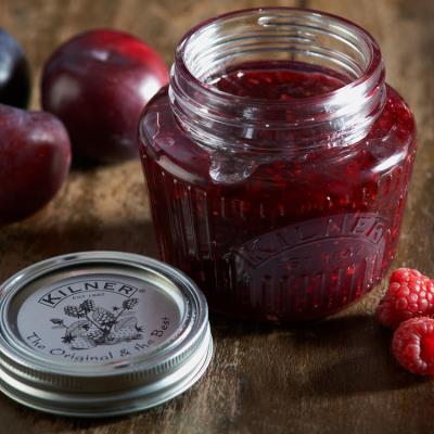 Lot de 12 pots Ã  confiture en verre avec couvercle 250ml Jars