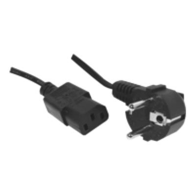 Cordon électrique secteur standard -noir 0,60m