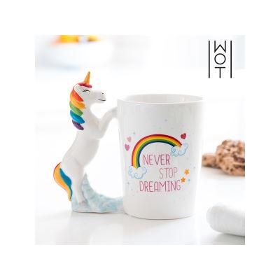 Tasse Licorne Never Stop Dreaming Wagon Trend