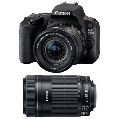 CANON eos 200d + 18-55 is stm + 55-250 is stm