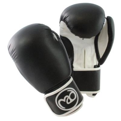 Boxing-mad gants de sparring en cuir synthétique noir blanc 10