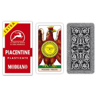 Teorema - Jeu de cartes Piacentine (Italie) composé de 40 cartes à jouer régionales plastifiées