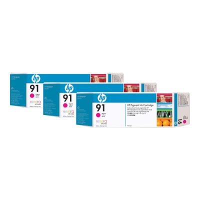 HP 91 3-ink Multipack - 3 - magenta - origineel - inktcartridge