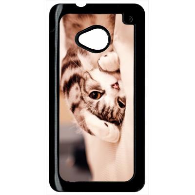 Coque HTC m7 chaton fatigue