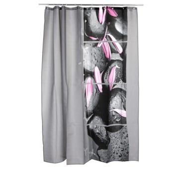Rideau de douche Zen Galet - 1,8 x 2 m. - Polyester - Achat & prix ... Rideau de douche Zen Galet - 1,8 x 2 m. - Polyester - Achat & prix ...