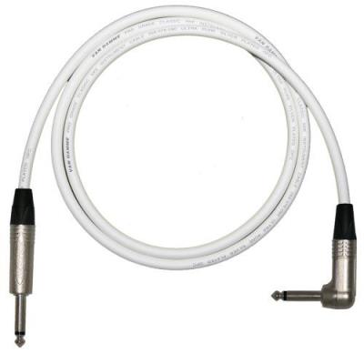 Designacable Np2X-Vdinwe0800-Np2Rx Câble Guitare Jack 6.3Mm Coudé 8M Blanc