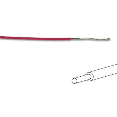 Fil De Cablage Ø0.5mm Rouge Monobrin 0.2mm², Longueur : 100m Sur Rouleau