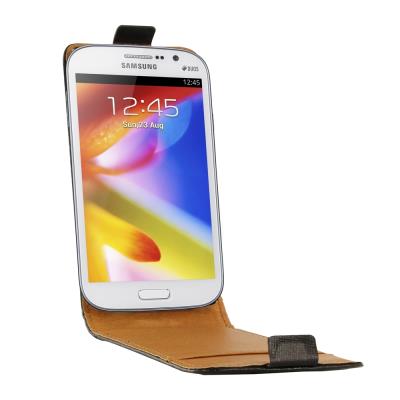 Etui cuir Noir véritable pour Samsung Galaxy GRAND I9080 Swiss Charger SCP10102
