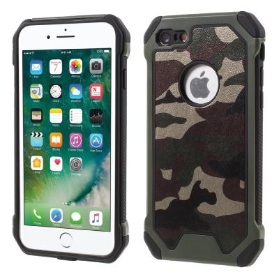 Etui en PU Camouflage Back pour iPhone 7 plus 5.5 - Army vert