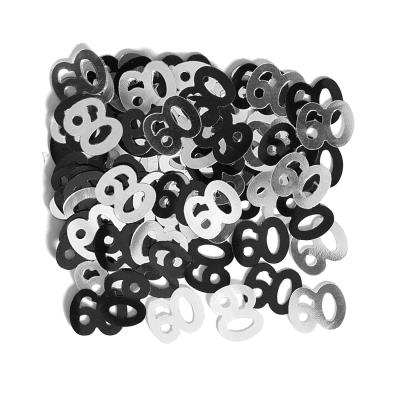 Confettis de table 60 ans noirs (14gr)
