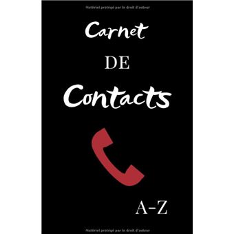 Carnet de Contacts: Répertoire Téléphonique Alphabétique Petit Format  15,24x22,86cm, 149 Pages à Remplir, Livre de Contacts Rétro by Edition  Carnet de Contacts