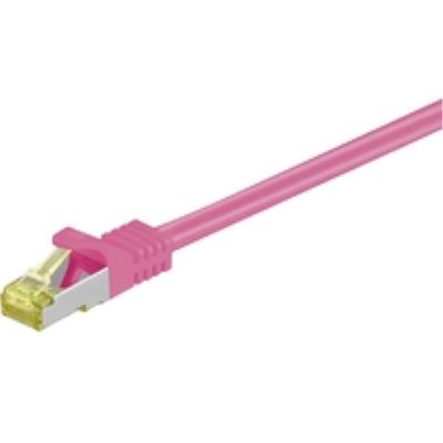 Cat 7 s ftp rj45 pink 25m cat 7 pimf tested up to 600mhz microconnect sftp725pi