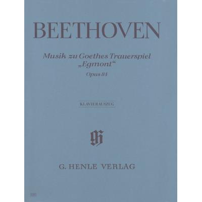 Partitions classique HENLE VERLAG BEETHOVEN L.V. - MUSIC TO J.W. V. GOETHE'S TRAGEDY EGMONT OP. 84 Voix solo, piano