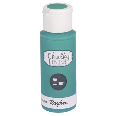 Peinture craie verre (Chalky Finish) - vert marin - 59ml - Rayher