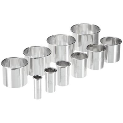 Birkmann 143364 emporte-pièces ronds et lisses set de 10 ø 1,5 7 cm, acier inoxydable