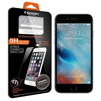 Protection écran iPhone 6 Plus, en Verre Trempé , Spigen Verre Trempé Protection [ 3D Tactile Compatible- Verre Trempé] iphne6/6s Plus d'écran en Verre trempé écran protecteur ultra résistant Glass Screen Protector pour Apple iPhone 6/6s Plus SGP1163