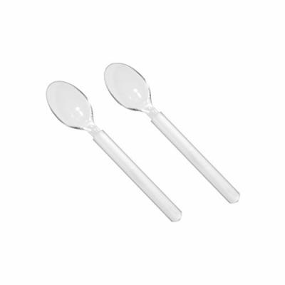 PAPSTAR LOT DE 10 X 50 CUILLÈRES À CAFÉ, PS 12, 8 CM TRANSPARENT GLACÉ PREMIUM