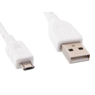 Câble USB 2.0 A vers Micro USB B GEMBIRD CCP-mUSB2-AMBM-W-0.5 (0,5 m) Blanc