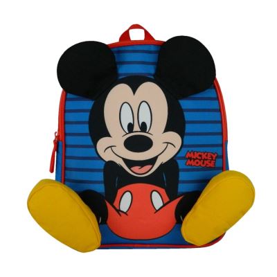 Sac à dos goûter Maternelle Disney Mickey 31cm Bleu