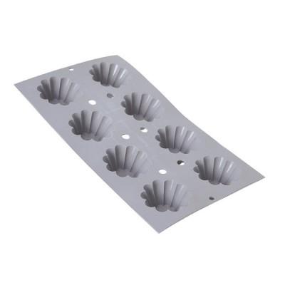 Elastomoule - Moule en silicone : Mini briochette 30 x 17.6 cm, soit 8 alvéoles