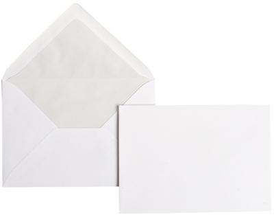 Gbc - Enveloppes Pattes Gommees Blanche C6 80g - Paquet De 25