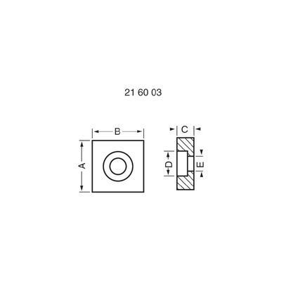 Support roulement 30x30x9x19mm modelcraft 216020