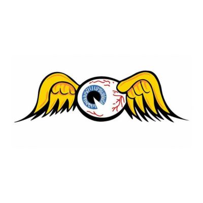 sticker oeil volant kustom kulture 13x4 cm autocollant
