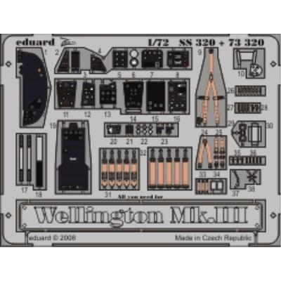 MAQUETTE WELLINGTON MK.III SA TRUMP/72 EDUARD 73320