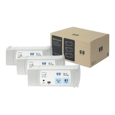 HP 81 - 3 - lichtcyaan - origineel - inktcartridge