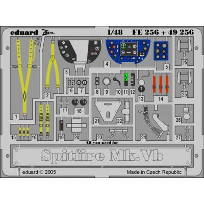 MAQUETTE SPITFIRE MK.VB TAMIYA 1/48 EDUARD 49256