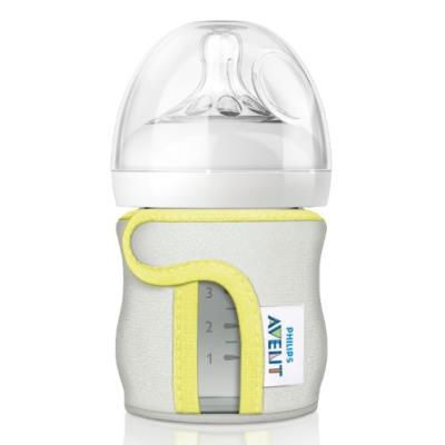 Philips avent housse nylon de protection et d'isolation sans bpa pour biberon verre - 120 ml
