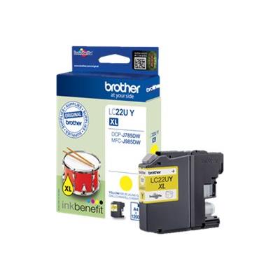 Brother LCLC22UY - XL - geel - origineel - inktcartridge