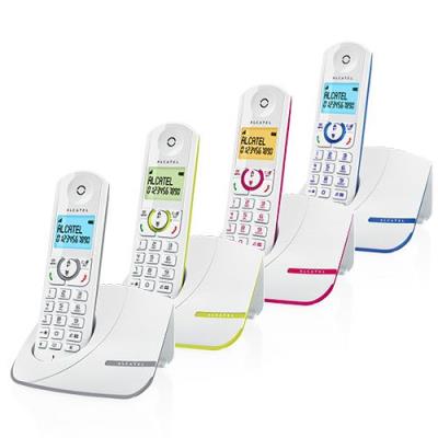 Alcatel F390 Vert et Blanc - Téléphone fixe
