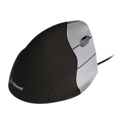 Evoluent VerticalMouse 3 - muis - USB - zwart, zilver