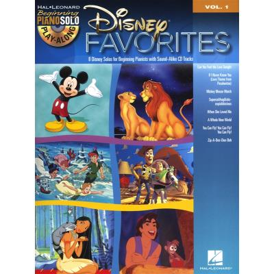 Beginning Piano Solo Play-Along Vol.001 Disney Favorites + Cd