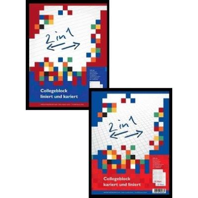 Landr collegeblock 2 en 1 format a4+, 2 linatures, 100302810